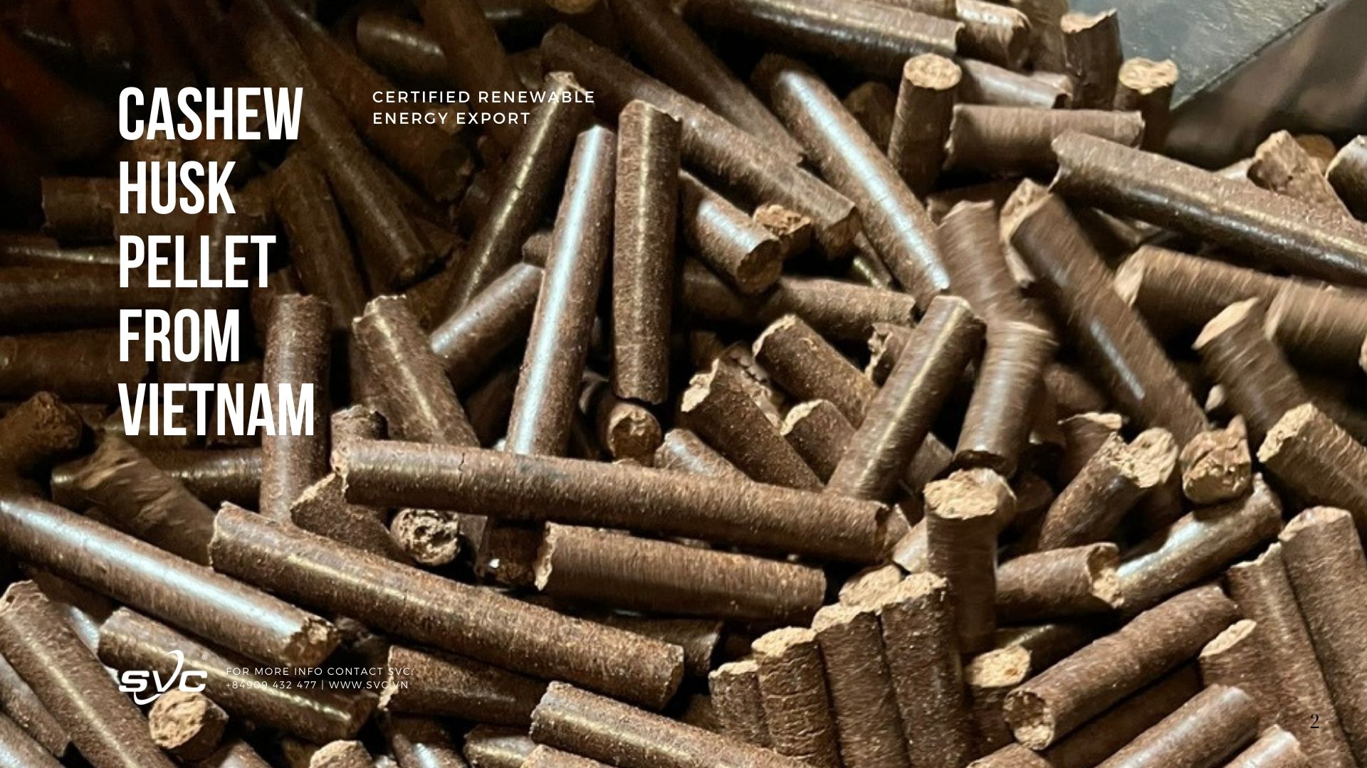 Cashew Husk Pellet from Vietnam – Certified Renewable Energy Export