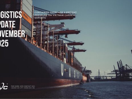 Logistics Update November 2025: Container Shortage & Freight Pressure on Vietnam Cashew Exports