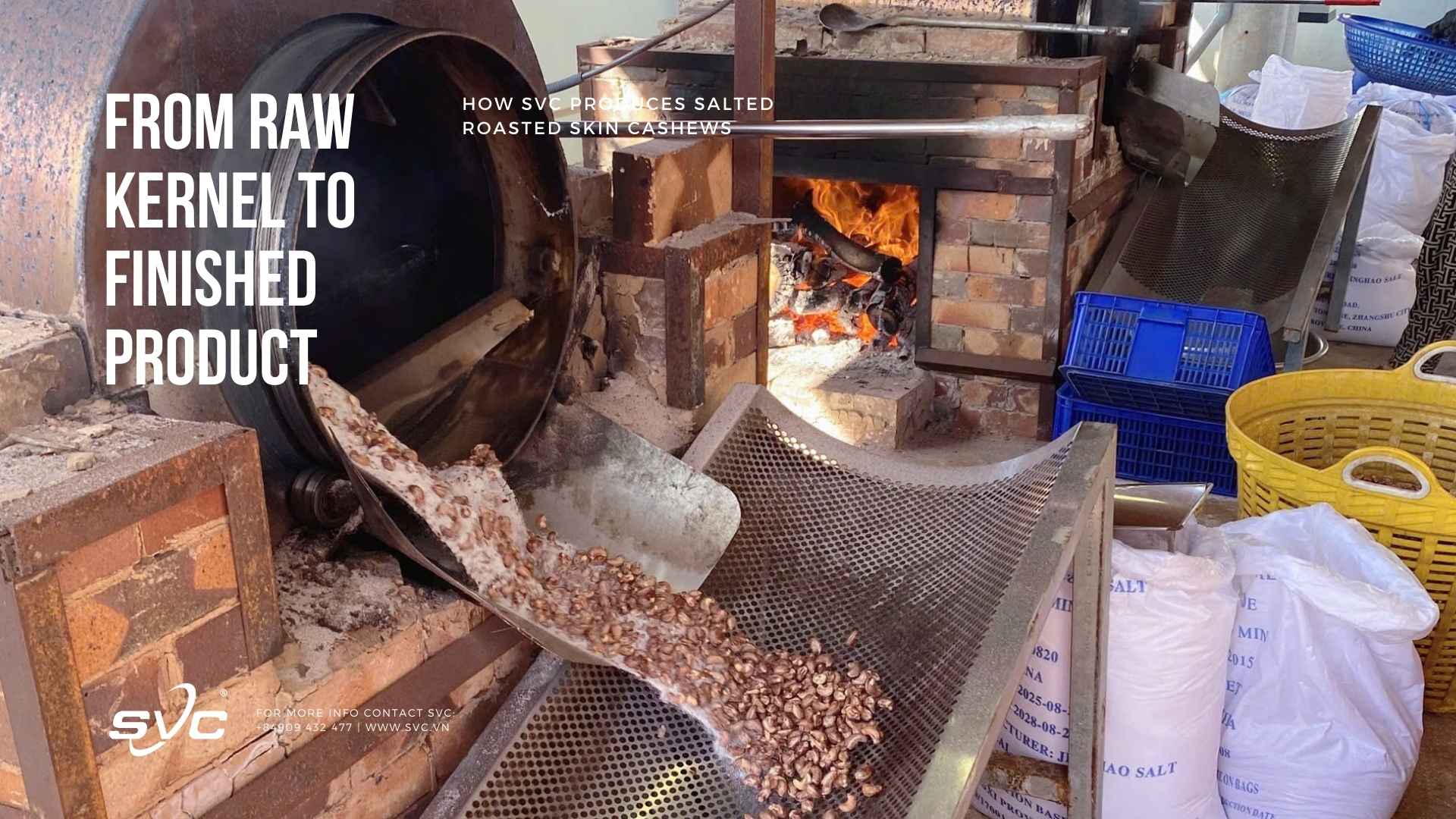 From Raw Kernel to Finished Product: How SVC Produces Salted Roasted Skin Cashews