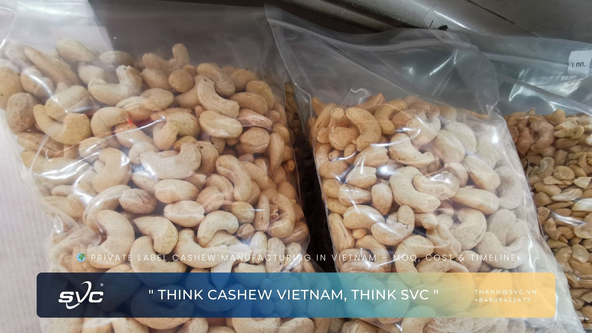Private Label Cashew Manufacturing in Vietnam – MOQ, Cost & Timeline