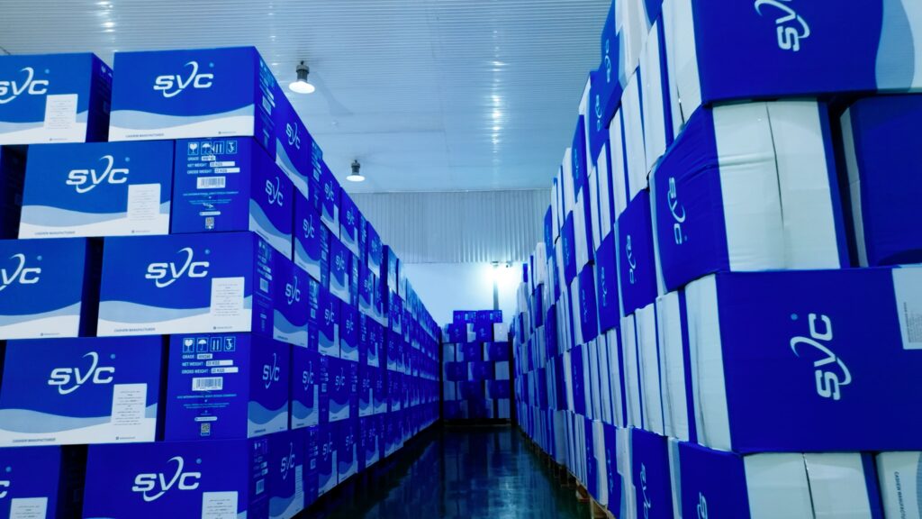 SVC Group 44 Warehouse aisle