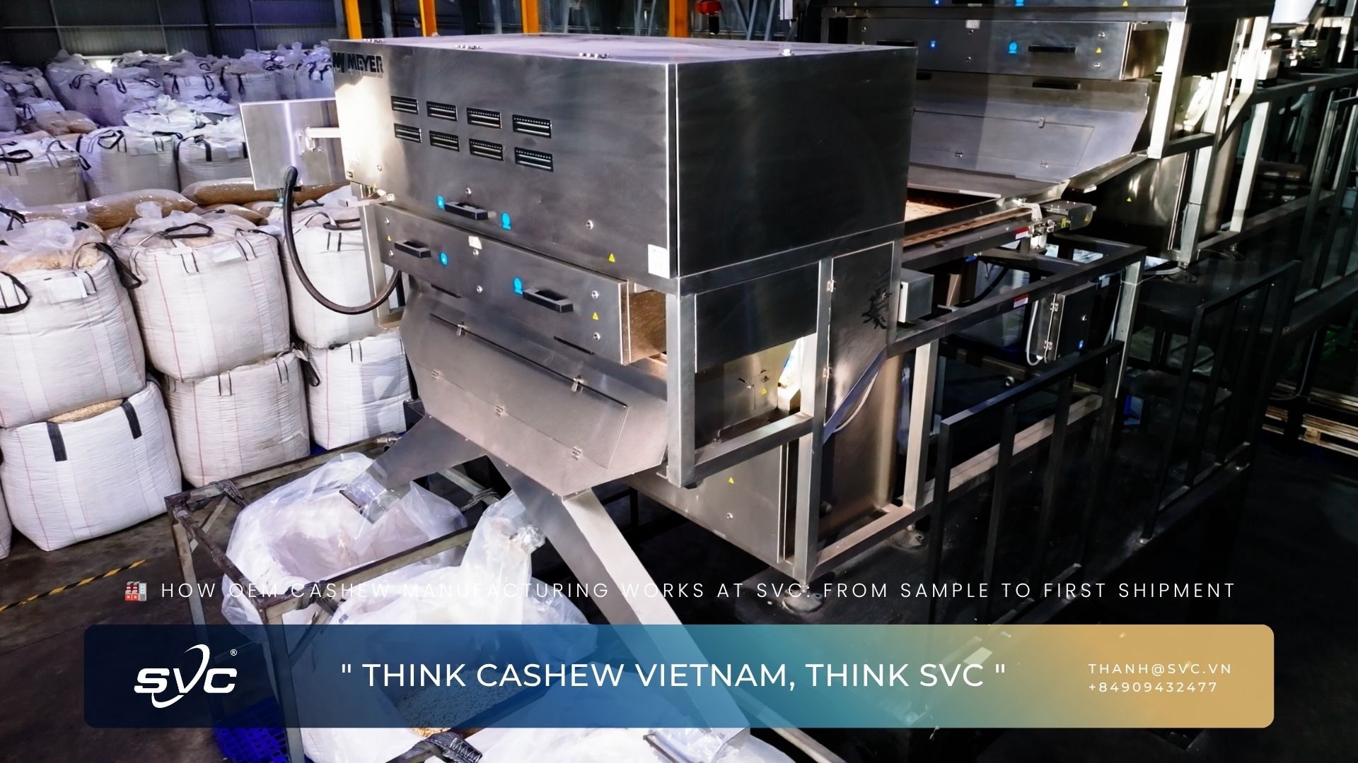 How OEM Cashew Manufacturing Works At SVC: From Sample To First Shipment