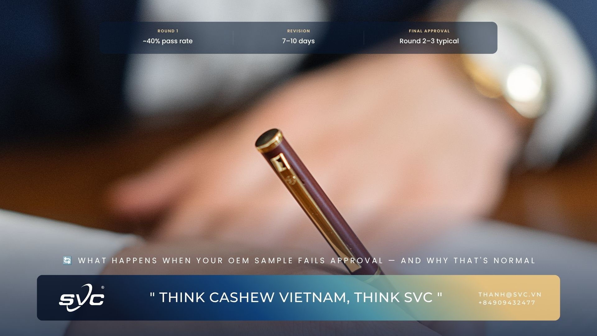 What Happens When Your OEM Sample Fails Approval — And Why That's Normal