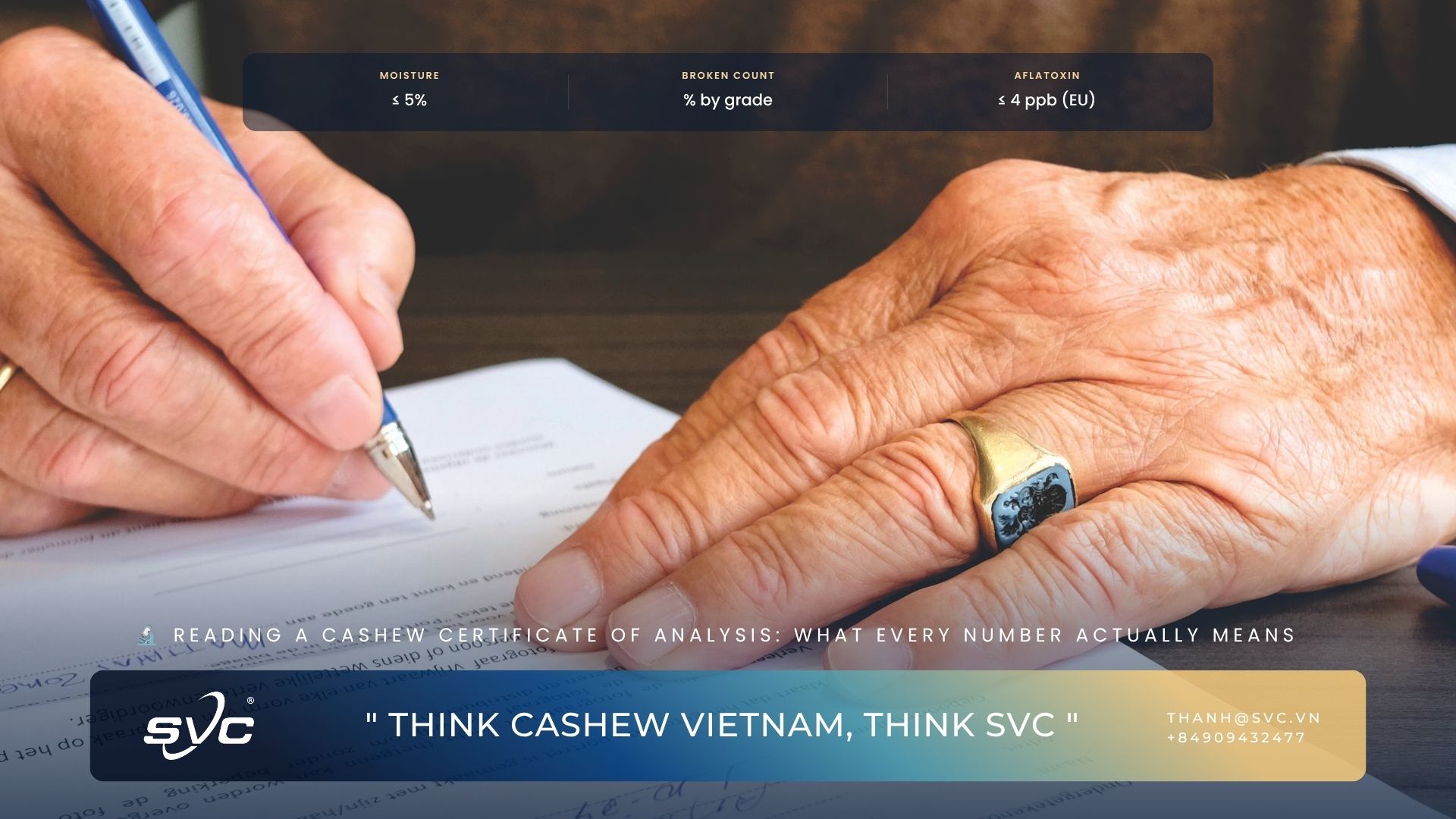 Reading A Cashew Certificate Of Analysis: What Every Number Actually Means