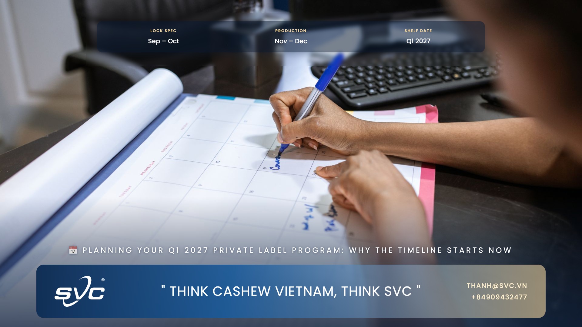 Planning Your Q1 2027 Private Label Program: Why The Timeline Starts Now