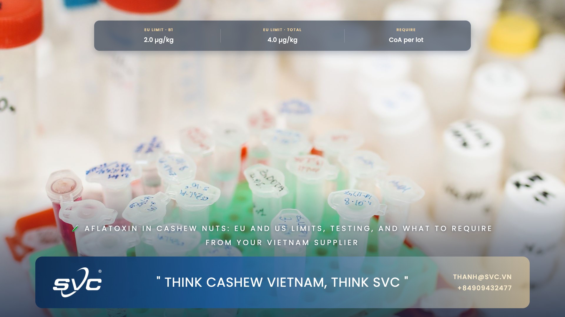 Aflatoxin In Cashew Nuts: EU And US Limits, Testing, And What To Require From Your Vietnam Supplier
