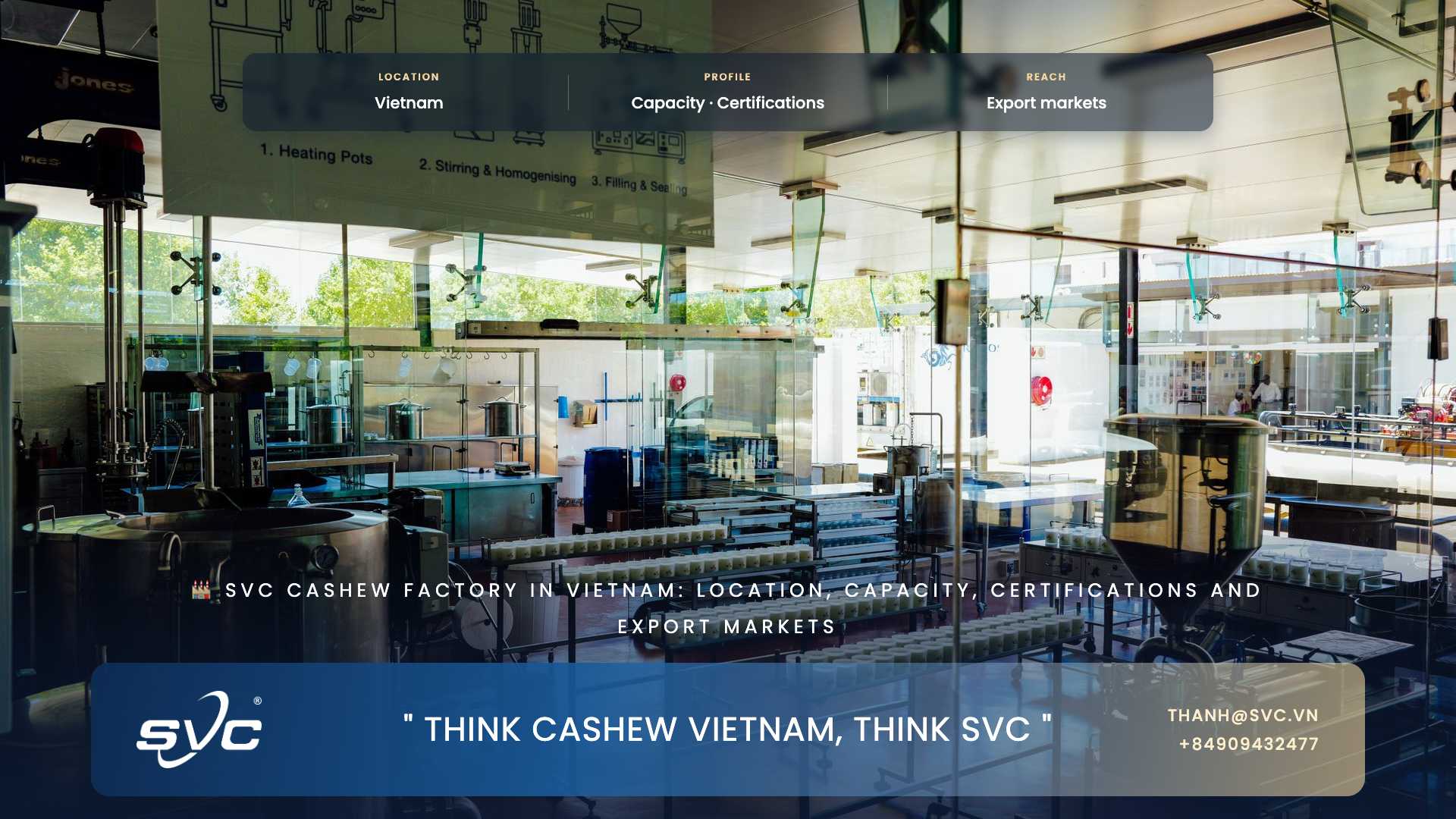 SVC Cashew Factory In Vietnam: Location, Capacity, Certifications And Export Markets